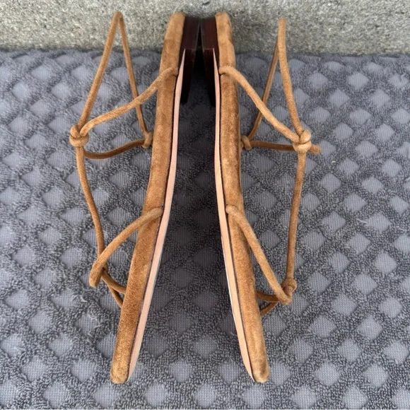 NEW Loeffler Randall Women's Eleanor
Flat cacao suede Sandals Size 7 B - Picture 4 of 6